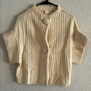 Elegant Cream Women's Cardigan